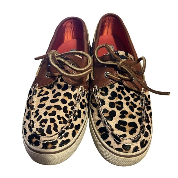 Cheetah print SPERRY TOP SIDERS SHOES - Picture 1 of 8